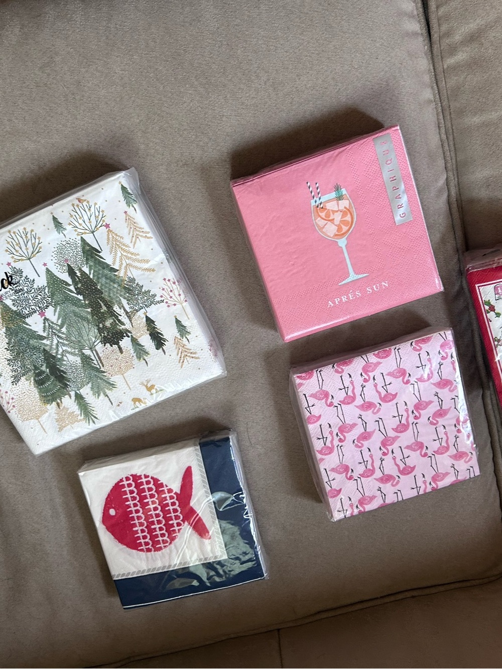 MixGraphic Image Pink "Après Sun" Cocktail Napkins - Pack